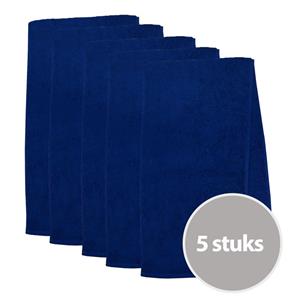 The One Towelling The One Sporthanddoek 30x130 cm 450 gram Donker blauw (5 stuks)