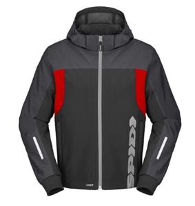 Spidi Hoodie H2Out II Black Anthracite Fluo Red