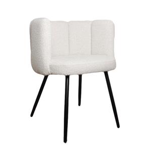 Industrielemeubelshop High five chair boucle - white pearl