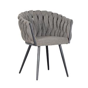 Industrielemeubelshop Wave chair chenille taupe