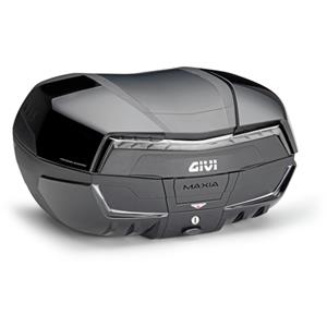 GIVI V58 Maxia 5 topkoffer, Topkoffers en zijkoffers voor de moto, fumé reflectoren, zwart glanzende afwerking