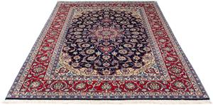 Morgenland Orientteppich Perser - Isfahan - Premium - 233 x 160 cm - dunkelblau, rechteckig, 6 mm Höhe, Wohnzimmer, Handgeknüpft, Einzelstück mit Zertifikat