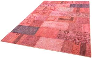 Morgenland Teppich Patchwork - 237 x 166 cm - mehrfarbig, rechteckig, 7 mm Höhe, Wohnzimmer, Handgeknüpft, Einzelstück mit Zertifikat