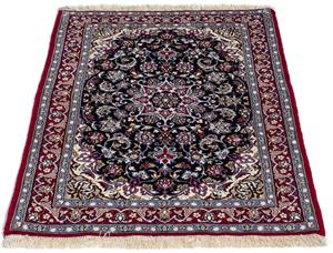 Morgenland Orientteppich Perser - Isfahan - Premium - 104 x 71 cm - dunkelrot, rechteckig, 6 mm Höhe, Wohnzimmer, Handgeknüpft, Einzelstück mit Zertifikat