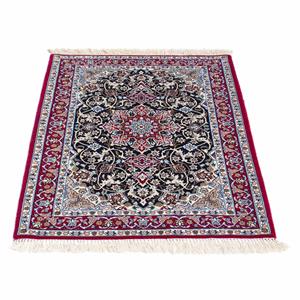 Morgenland Orientteppich Perser - Isfahan - Premium - 102 x 72 cm - rot, rechteckig, 6 mm Höhe, Wohnzimmer, Handgeknüpft, Einzelstück mit Zertifikat