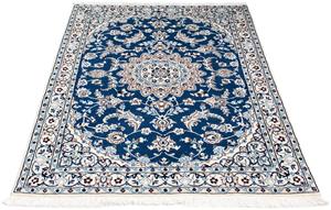 Morgenland Orientteppich Perser - Nain - Royal - 170 x 108 cm - blau, rechteckig, 10 mm Höhe, Wohnzimmer, Handgeknüpft, Einzelstück mit Zertifikat