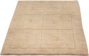 Morgenland Wollteppich Gabbeh - Loribaft Softy - 117 x 85 cm - hellbeige, rechteckig, 12 mm Höhe, Wohnzimmer, Einzelstück