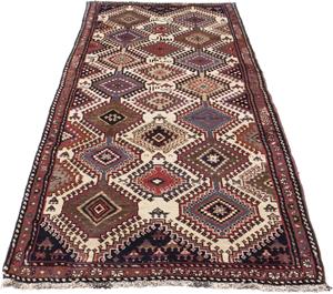 Morgenland Orientteppich Perser - Nomadic - 280 x 96 cm - mehrfarbig, rechteckig, 10 mm Höhe, Wohnzimmer, Handgeknüpft, Einzelstück mit Zertifikat