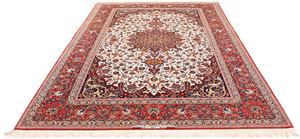 Morgenland Orientteppich Perser - Isfahan - Premium - 310 x 208 cm - rot, rechteckig, 6 mm Höhe, Wohnzimmer, Handgeknüpft, Einzelstück mit Zertifikat