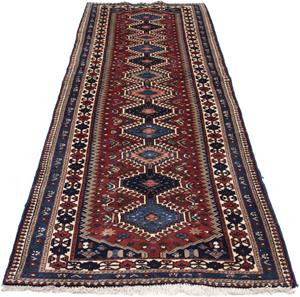 Morgenland Orientteppich Perser - Nomadic - 304 x 84 cm - mehrfarbig, rechteckig, 10 mm Höhe, Wohnzimmer, Handgeknüpft, Einzelstück mit Zertifikat