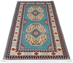 Morgenland Orientteppich Perser - Täbriz - Royal - 175 x 76 cm - blau, rechteckig, 7 mm Höhe, Wohnzimmer, Handgeknüpft, Einzelstück mit Zertifikat