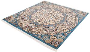 Morgenland Orientteppich Perser - Classic quadratisch - 153 x 148 cm - dunkelblau, quadratisch, 10 mm Höhe, Wohnzimmer, Handgeknüpft, Einzelstück mit Zertifikat