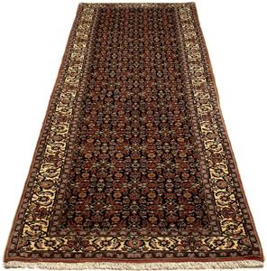 Morgenland Orientteppich Perser - Bidjar - 298 x 82 cm - mehrfarbig, rechteckig, 15 mm Höhe, Wohnzimmer, Handgeknüpft, Einzelstück mit Zertifikat