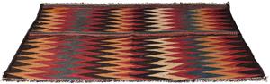 Morgenland Wollteppich Kelim - Old - 125 x 100 cm - mehrfarbig, quadratisch, 5 mm Höhe, Wohnzimmer, Einzelstück