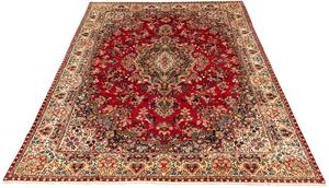 Morgenland Orientteppich Perser - Classic - 392 x 308 cm - rot, rechteckig, 10 mm Höhe, Wohnzimmer, Handgeknüpft, Einzelstück mit Zertifikat