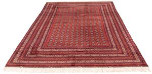 Morgenland Orientteppich Afghan - Buchara - 300 x 200 cm - rot, rechteckig, 7 mm Höhe, Wohnzimmer, Handgeknüpft, Einzelstück mit Zertifikat