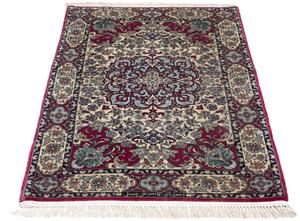 Morgenland Orientteppich Perser - Isfahan - Premium - 124 x 83 cm - dunkelrot, rechteckig, 6 mm Höhe, Wohnzimmer, Handgeknüpft, Einzelstück mit Zertifikat