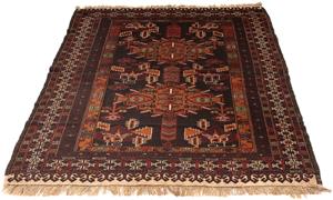 Morgenland Orientteppich Afghan - 189 x 127 cm - braun, rechteckig, 7 mm Höhe, Wohnzimmer, Handgeknüpft, Einzelstück mit Zertifikat