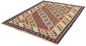 Morgenland Wollteppich Kelim - Oriental - 200 x 154 cm - braun, rechteckig, 6 mm Höhe, Wohnzimmer, Einzelstück