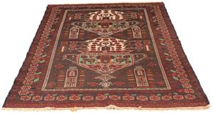 Morgenland Wollteppich Kelim - Oriental - 179 x 130 cm - braun, rechteckig, 4 mm Höhe, Wohnzimmer, Einzelstück