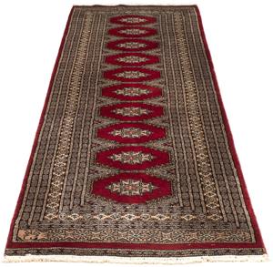 Morgenland Orientteppich Pakistan - 247 x 83 cm - dunkelrot, rechteckig, 6 mm Höhe, Wohnzimmer, Einzelstück