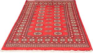 Morgenland Orientteppich Pakistan - 183 x 118 cm - rot, rechteckig, 6 mm Höhe, Wohnzimmer, Handgeknüpft, Einzelstück mit Zertifikat