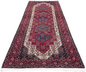 Morgenland Orientteppich Perser - Classic - 352 x 114 cm - rot, rechteckig, 15 mm Höhe, Wohnzimmer, Handgeknüpft, Einzelstück mit Zertifikat