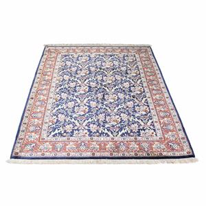 Morgenland Orientteppich Perser - Ghom - 147 x 104 cm - dunkelblau, rechteckig, 10 mm Höhe, Wohnzimmer, Handgeknüpft, Einzelstück mit Zertifikat