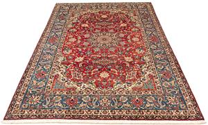 Morgenland Orientteppich Perser - Isfahan - Premium - 377 x 271 cm - rot, rechteckig, 6 mm Höhe, Wohnzimmer, Handgeknüpft, Einzelstück mit Zertifikat