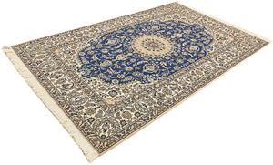 Morgenland Orientteppich Perser - Nain - Premium - 239 x 149 cm - blau, rechteckig, 6 mm Höhe, Wohnzimmer, Handgeknüpft, Einzelstück mit Zertifikat