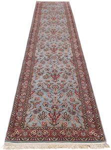 Morgenland Orientteppich Perser - Isfahan - Premium - 415 x 77 cm - mehrfarbig, rechteckig, 6 mm Höhe, Wohnzimmer, Handgeknüpft, Einzelstück mit Zertifikat