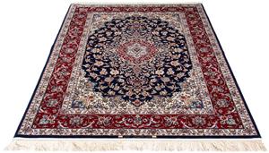 Morgenland Orientteppich Perser - Isfahan - Premium - 200 x 130 cm - dunkelblau, rechteckig, 6 mm Höhe, Wohnzimmer, Handgeknüpft, Einzelstück mit Zertifikat