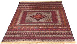 Morgenland Wollteppich Kelim - Oriental - 186 x 121 cm - mehrfarbig, rechteckig, 4 mm Höhe, Wohnzimmer, Einzelstück