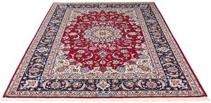 Morgenland Orientteppich Perser - Isfahan - Premium - 227 x 164 cm - dunkelrot, rechteckig, 6 mm Höhe, Wohnzimmer, Handgeknüpft, Einzelstück mit Zertifikat