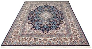 Morgenland Orientteppich Perser - Isfahan - Premium - 226 x 149 cm - dunkelblau, rechteckig, 6 mm Höhe, Wohnzimmer, Handgeknüpft, Einzelstück mit Zertifikat