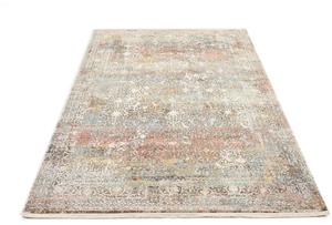 Oci Die Teppichmarke Teppich BESTSELLER CAVA, rechteckig, 8 mm Höhe, Glanz Viskose, mit Fransen, Hoch Tief Struktur, Vintage, Wohnzimmer