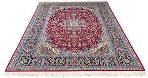 Morgenland Orientteppich Perser - Isfahan - Premium - 240 x 160 cm - rot, rechteckig, 6 mm Höhe, Wohnzimmer, Handgeknüpft, Einzelstück mit Zertifikat