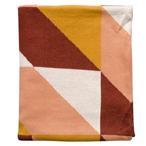 Home Delight  Plaid Veda mosterd gebreid