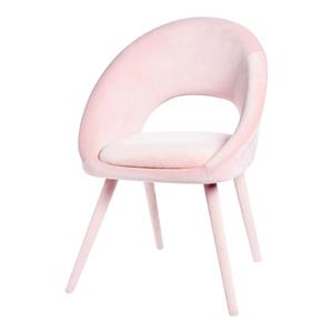 DEPOT Samt-Stuhl, 63x55x84cm, rosa
