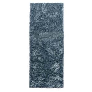 Tapeso Hoogpolige loper Velours - Posh blauw - 80x200 cm - Blauw