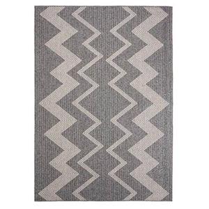 Boho&me Buitenkleed zig zag Sunny - donkerblauw - 160x230 cm - Blauw