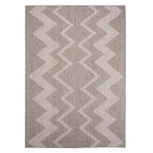 Boho&me Buitenkleed zig zag Sunny - zilver - 160x230 cm - Grijs