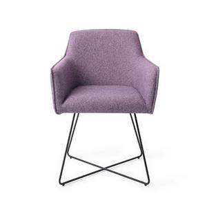 Jesper Home Eetkamerstoel Hofu - Violet Daisy, Cross Black