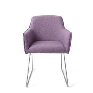 Jesper Home Eetkamerstoel Hofu - Violet Daisy, Slide Steel