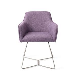 Jesper Home Eetkamerstoel Hofu - Violet Daisy, Beehive Steel