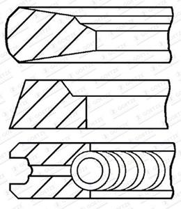 Goetze Engine Kolbenringsatz  08-143600-10