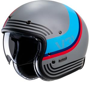 Hjc V31 Byron Grey Blue MC21SF Open Face Helmet