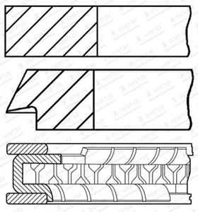 Goetze Engine Kolbenringsatz  08-427807-00