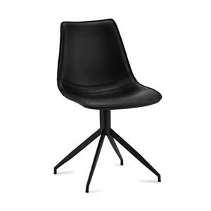 PK-Invest 2x Esszimmerstuhl ISA in schwarz Drehstuhl Stuhlgruppe Sitzgruppe Stühle
