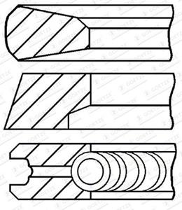 Goetze Engine Kolbenringsatz  08-136000-00